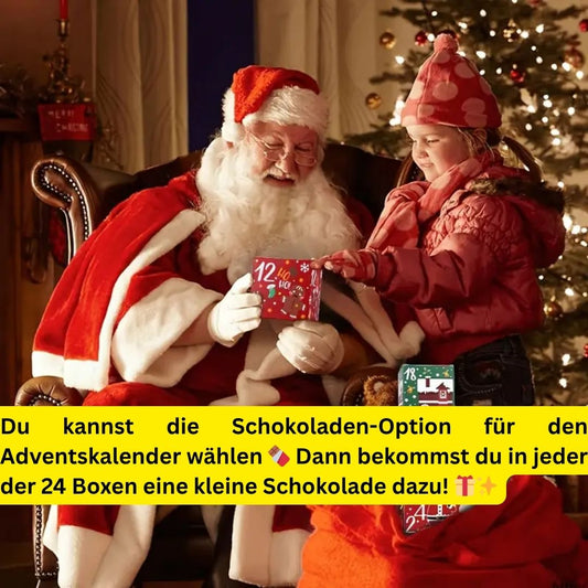 24 Custom Adventskalender – 24 Individuelle Foto-Magnete (50mmX50mm)