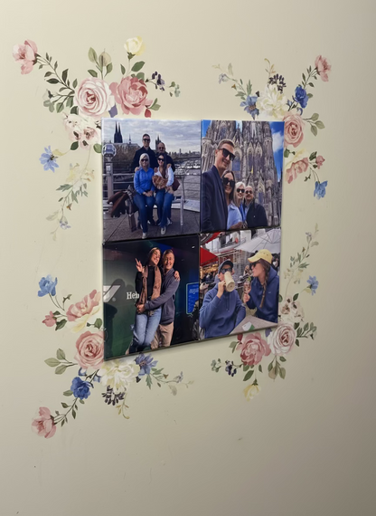 4 Custom Photo Magnets 2"X2" (50mmX50mm)