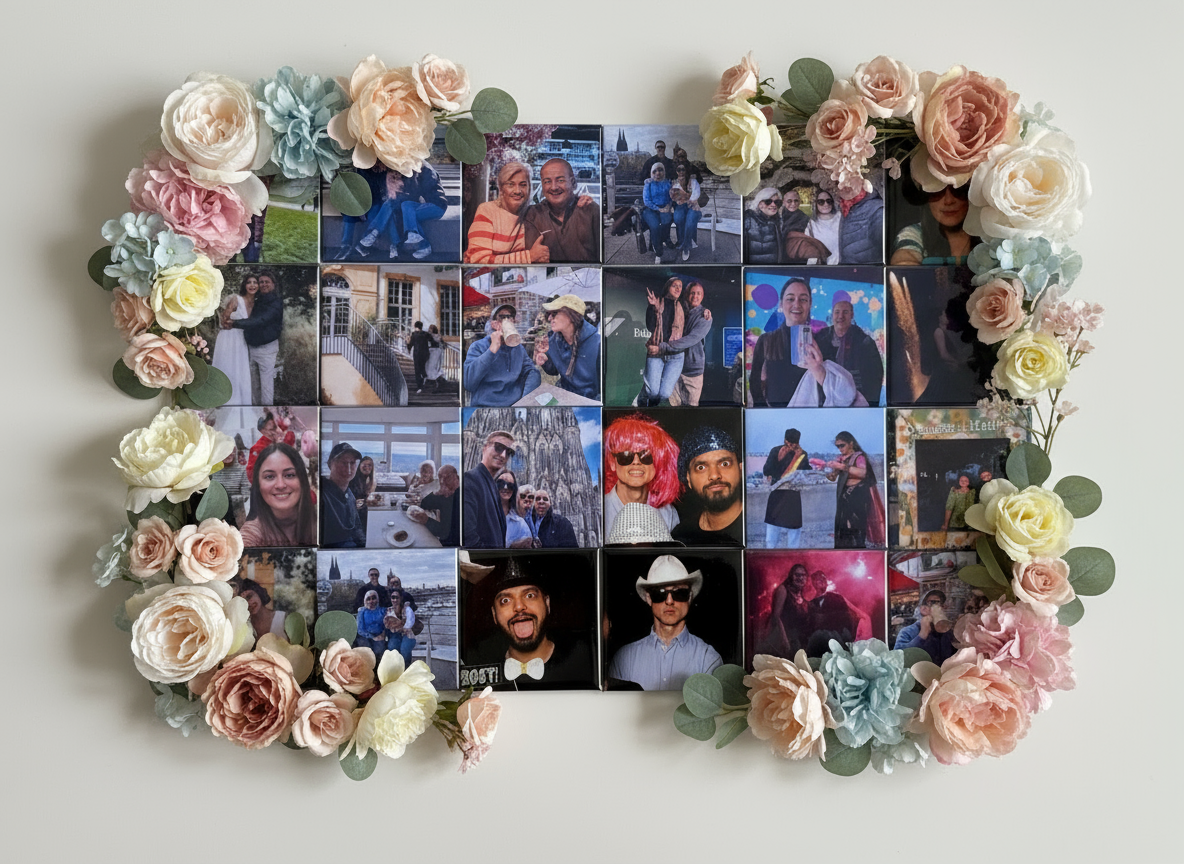 10 Custom Photo Magnets 2"X2" (50mmX50mm)