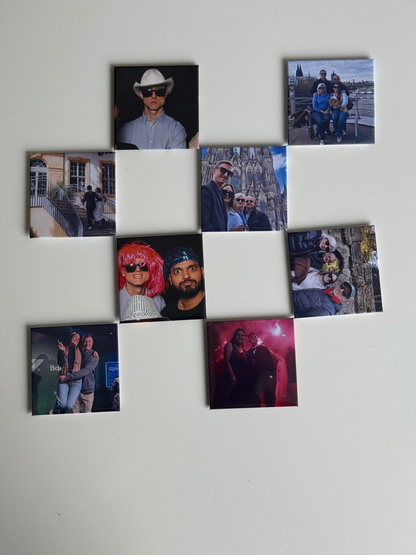 10 Custom Photo Magnets 2"X2" (50mmX50mm)